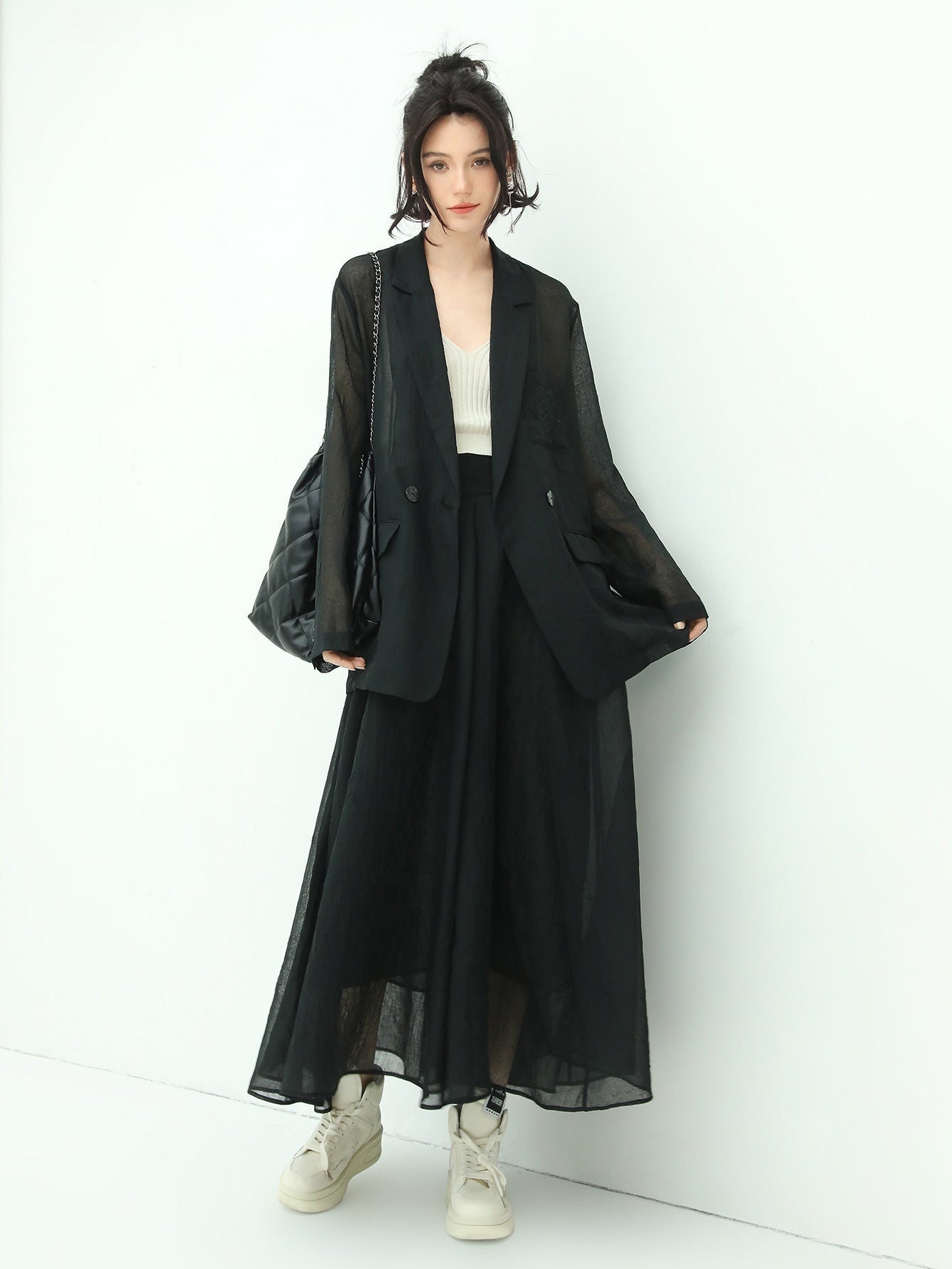 Aesthetic Full-Length Airy Multi-Layered Umbrella Skirt