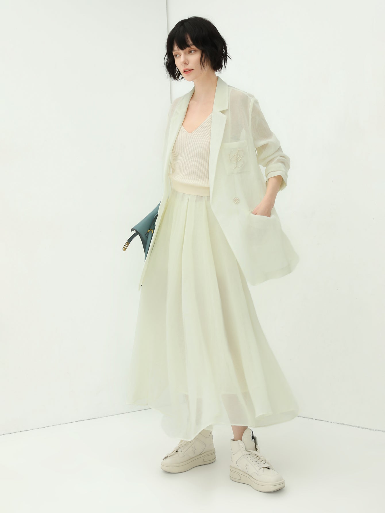 Aesthetic Full-Length Airy Multi-Layered Umbrella Skirt