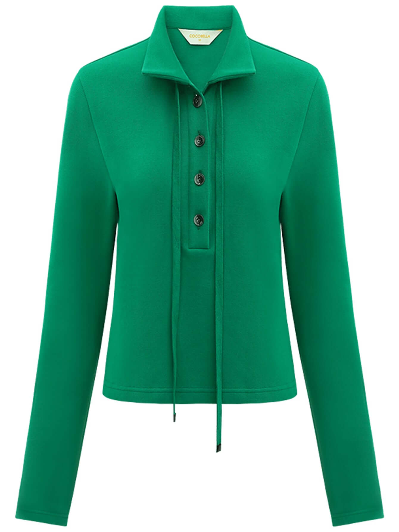 Emerald Green Collared Polo Top